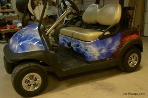 custom golf cart wrap